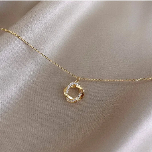 Elegant Rotating Charm Necklace